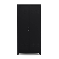 Шкаф С 2 дверками из металла Hiba единый размер черный LA REDOUTE INTERIEURS  фото, kupilegko.ru